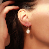 Diamond Huggie Hoops