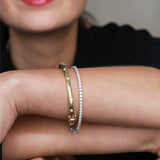 Dispersed Diamond Bangle