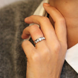 Floral Diamond Quintet Ring