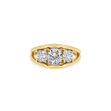 Cushion Cut Crossover Trilogy Ring