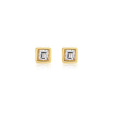 Mini Carre Diamond Studs
