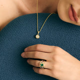 Ribbon Set Diamond Pendant
