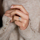 Morse Code Diamond Eternity Ring