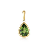 Pear Shape Green Tourmaline Pendant