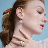 Ribbon Set Diamond Studs