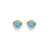 Ribbon Set Gemstone Studs