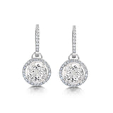 Semi- Precious Drops & Diamond Huggie Hoops