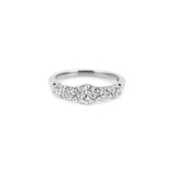 Floral Diamond Quintet Ring