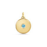 Birthstone Disc Pendant