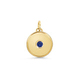 Birthstone Disc Pendant