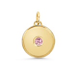 Birthstone Disc Pendant