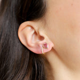 Pear Tourmaline Studs