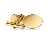 Gold Oval Swivel Cufflinks