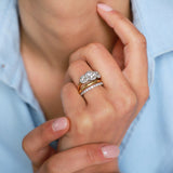Diamond Trilogy & Fine Diamond Halo Ring