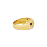 Ruby & Diamond Bombé Ring