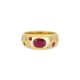 Ruby & Diamond Bombé Ring