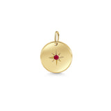 Shooting Star Birthstone Pendant