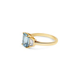 Ice Blue Sapphire and Diamond Ring