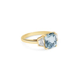 Ice Blue Sapphire and Diamond Ring