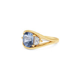Sapphire and Diamond Cuff Ring