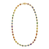 Ribbon Set Rainbow Gemstone Necklace