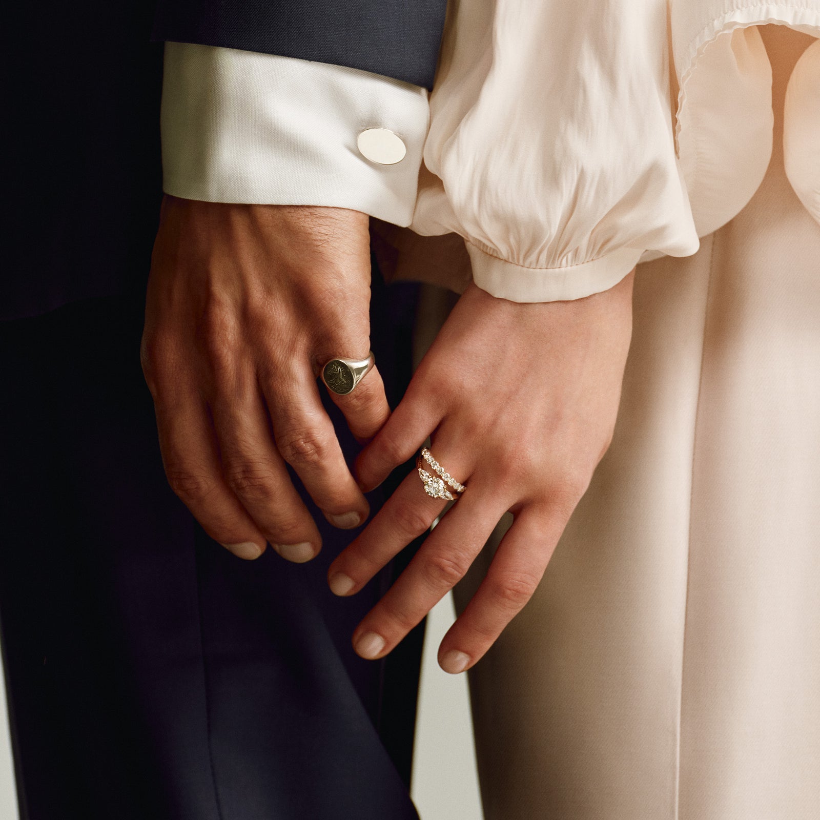 Silver Oval Swivel Cufflinks | Mens Jewellery | Sophie Breitmeyer