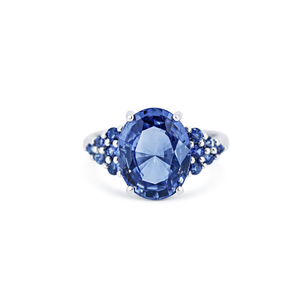 The Oval Blue Sapphire Trefoil