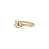 One-Of-A-Kind Yellow Sapphire & Crisscut Diamond Ring
