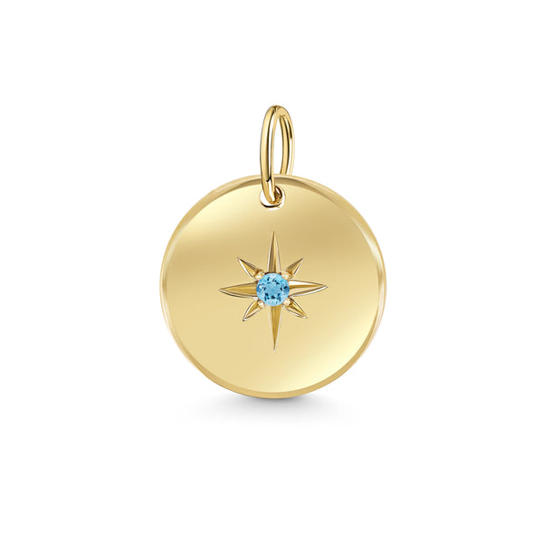 Shooting Star Birthstone Pendant