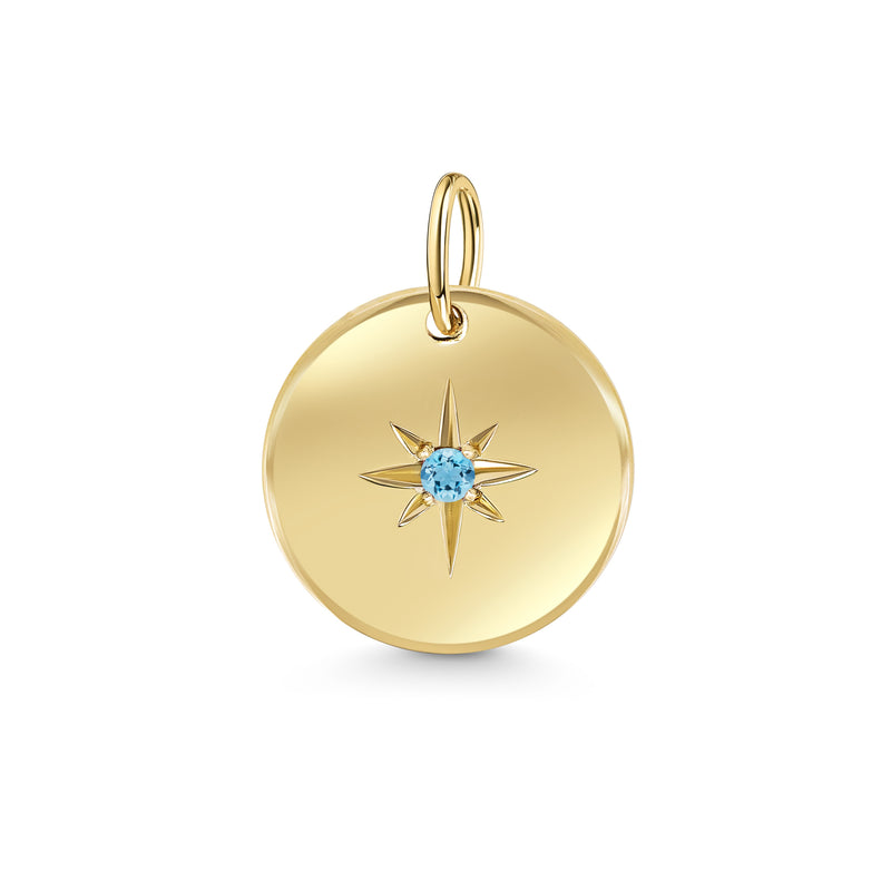 Shooting Star Birthstone Pendant