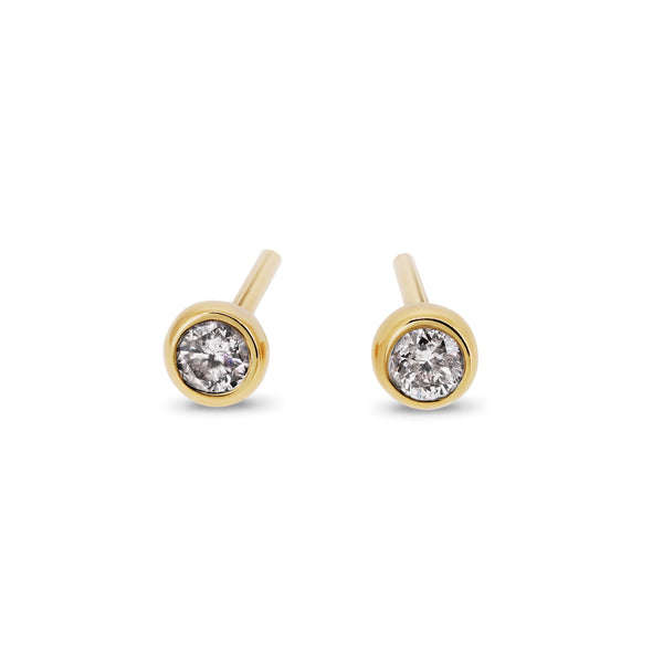 Mini Ribbon Set Diamond Studs