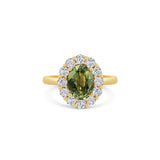 The Green Sapphire Diamond Cluster