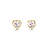 Peach Morganite Studs