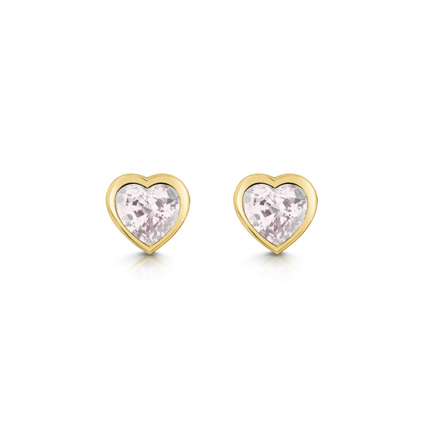 Peach Morganite Studs