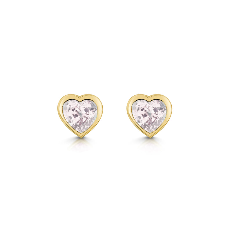 Peach Morganite Studs