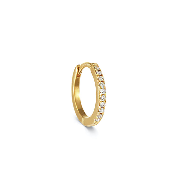 Diamond Huggie Hoops