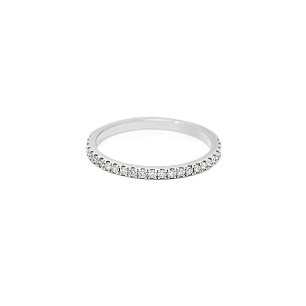 2mm Castle Set Diamond Eternity Ring