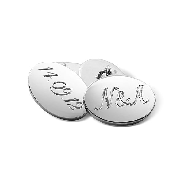 Silver Double Sided Cufflinks