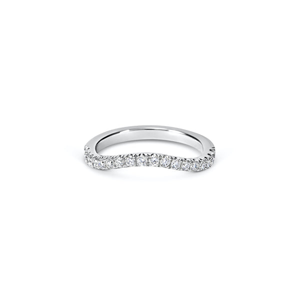 Curved Diamond Eternity Ring
