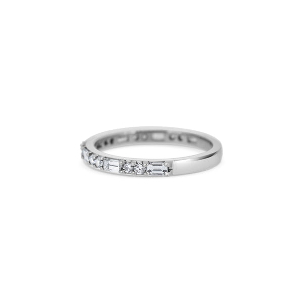 Platinum Multi-Cut Diamond Eternity Ring