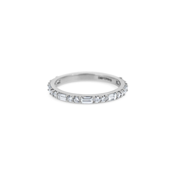 Platinum Multi-Cut Diamond Eternity Ring