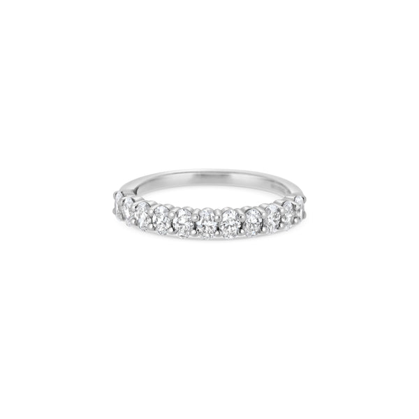 Platinum Oval Diamond Eternity Ring