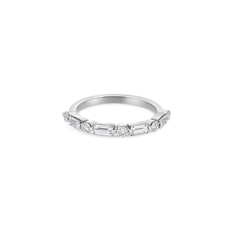 Round & Baguette Diamond Eternity Ring