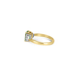 One-Of-A-Kind Pale Tsavorite & Cadillac Diamond Ring