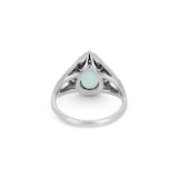 One-Of-A-Kind Tsavorite & Diamond Pear Ring