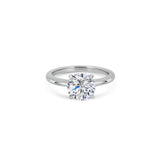 One-Of-A-Kind Round Diamond Solitaire Ring