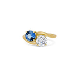 One-Of-A-Kind Toi Et Moi Diamond & Sapphire Ring