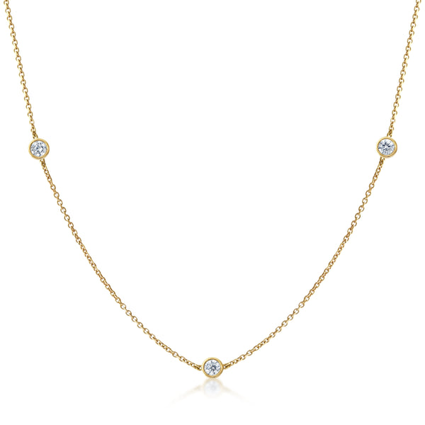 Gold Diamond Memory Necklace