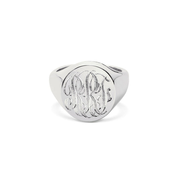 Oval Signet Ring Silver