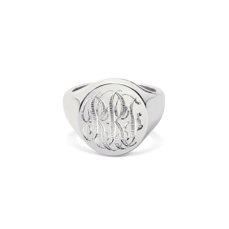 Oval Signet Ring Silver